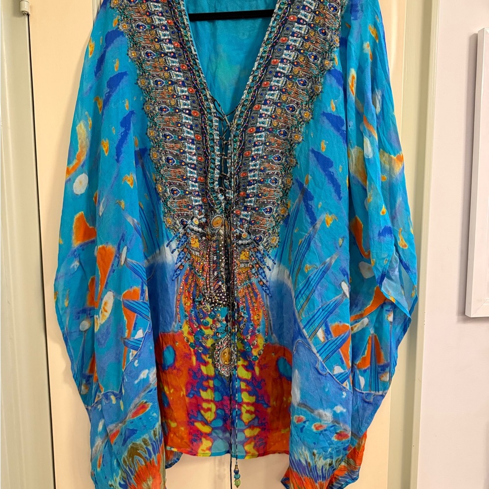 Vibrant Multicolor Kaftan Top